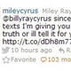 Illustration for article titled Miley Threatens Her Dad With Ominous, Homewrecking Tweet